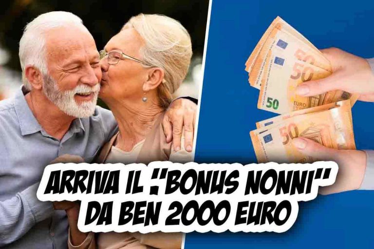 Arriva il "Bonus Nonni" e la cifra è di 2.000 euro come si chiede e